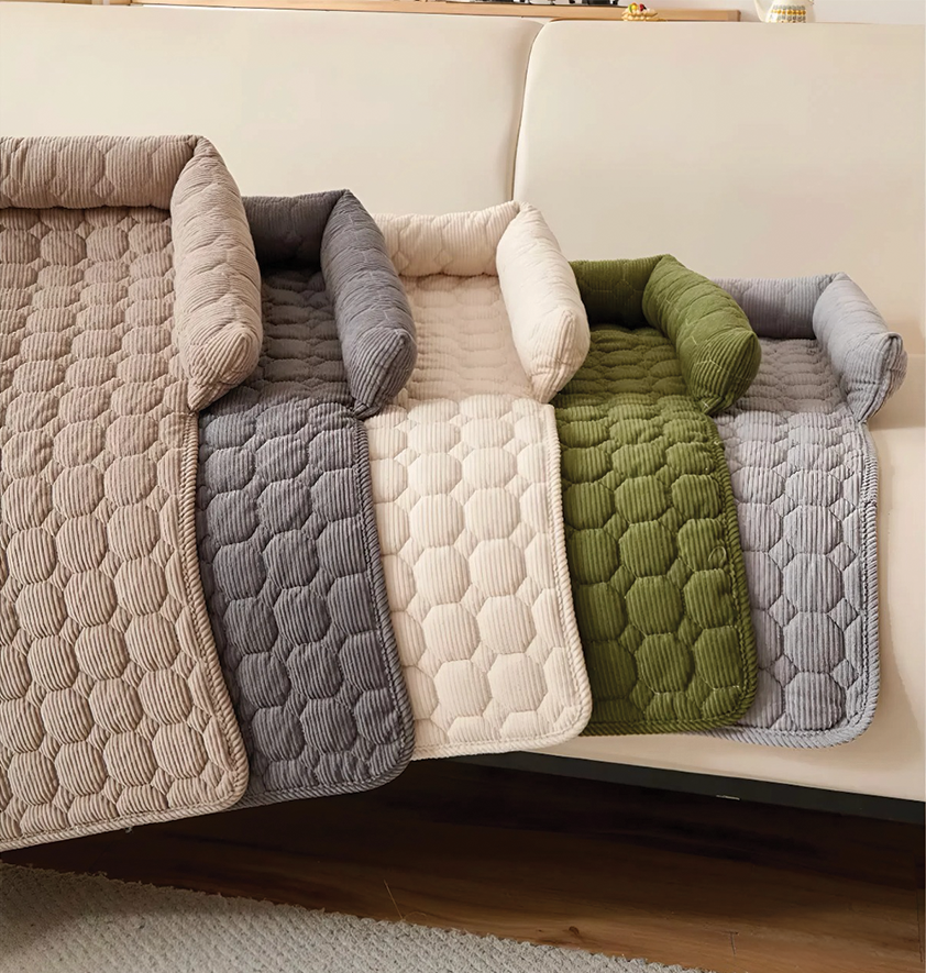 Oasis cushion shown in all five available colors side by side